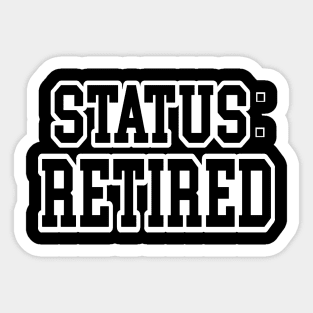 Status retired Sticker